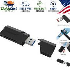 Elegant Black USB 3.0 Card Reader - SuperFast Data Transfer for On-the-Go Access picture