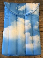 VHTF BAGGU CLOUDS 13/14 Inch Nylon Puffy Laptop Sleeve RETIRED Print NWOT picture