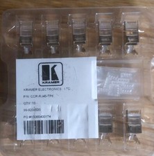 Kramer Shielded CCR-RJ45-TP6 Connector for CAT 6 Cable (23 AWG, 10-Pack) picture