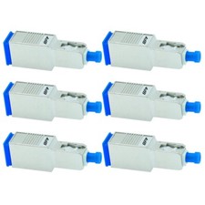 6 Pcs 4dB SC UPC Connector Fiber Optic Optical Single Mode Attenuator Metal Blue picture