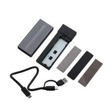 10Gbps Mobile SSD Enclosure Adapter Case Multi-Functional USB Hub Design Black picture