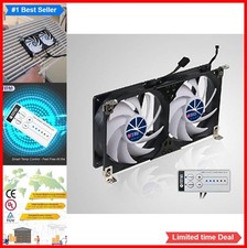 12V RV Ventilation Fan 120mm Double Rack Mount Cooling Fan Refrigerator Cabinet picture