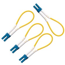 4 PCS Single Mode Loopback Plug Tester LCUPC Fiber Optical Duplex 9/125 picture