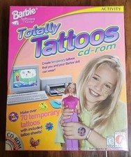 Barbie Totally Tattoos (CD-Rom Windows 95 / 98/  MAC Mattel Media) Brand New picture