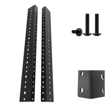 Jingchengmei 8U Steel Rack Rails Kit With Hardware - 2 Pieces (8Urr) picture