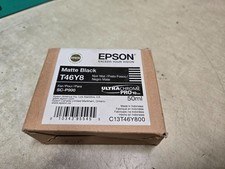 2028 GENUINE EPSON MATTE BLACK T46Y8 INK SURECOLOR SC-P900 FACTORY SEALED 50ml picture