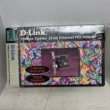 D-LINK DE-528CT 10Mbps Combo 32-Bit Ethernet PCI adapter (NEW Out Of Box) 1999 picture