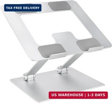 Sturdy and Portable Ergonomic Laptop Stand for Desk, Height Adjustable Riser wit picture