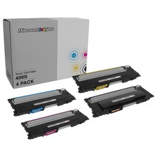 4pk Toner Cartridge Replacements for Samsung CLT-406S Series (B, Y, C, M) picture