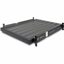 StarTech 2U Adjustable Mounting Depth Vented Sliding Rack Mount Shelf - 50lb picture
