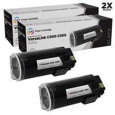 LD Compatible Xerox 106R03869 Extra HY Black Toner 2PK for Versalink C500, C505 picture