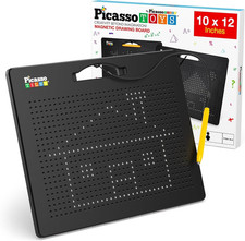 Magnetic Drawing Board 748 Beads Pad Large 12X10 Inch STEM Writing Toy Reusable picture