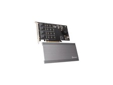 IO CREST Quad M.2 NVMe PCIe x16 Expansion Card for Intel VROC and AMD picture