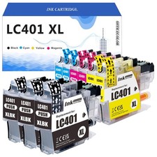 9pk LC401XL Ink Cartridge Compatible For Brother MFC-J1010DW MFC-J1012DW Printer picture