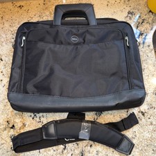 Dell Black Nylon Shoulder Messenger Bag for 15 in Laptop, Padded, Partitions picture
