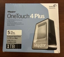 Maxtor One Touch 4 Plus External Hard Drive 1000 GB 1 TB STM310004OTA3E5-RK NEW picture