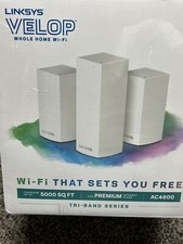 Linksys VLP0203 Velop Tri-Band Whole Home Intelligent Mesh WiFi System, 3 Pack picture