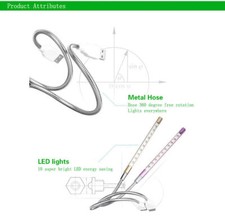 LED Light For Reading Notebook PC Study USB 10  LED Flexible Lamp Keyboard Night picture