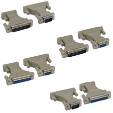 DB9 DB25 Male Female M/M M/F F/F RS232 Molded Adapter Peripheral/Printer Coupler picture