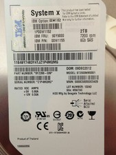 IBM 2TB 00W1152 90Y9000 00W1155 2TB 7.2K 6G 3.5