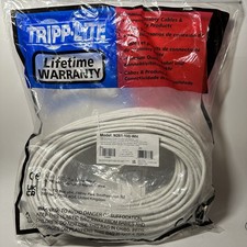 Tripp Lite Cat6a 10G Snagless Molded UTP Ethernet Cable 100ft N261-100-WH picture