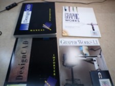 Macintosh DesignCAD & Graphic Works users manuals Vintage Apple MAC Softcover picture