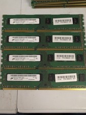 LOT of 4 MICRON 16GB (4x4GB) 2Rx8 DDR3 PC3-12800U DESKTOP MEMORY RAM picture