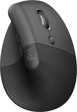 Vertical Wireless Ergonomic Mouse Bluetooth USB PC Mac Graphite Quiet Click-New picture