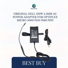 Original Dell 130W 4.5mm AC Power Adapter for Optiplex Micro 5000 7050 7060 7070 picture