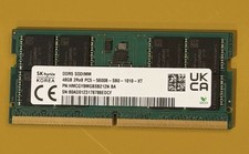 SK Hynix 48GB DDR5-5600 RAM PC5-44800 ECC Unbuffered SODIMM Laptop Memory TESTED picture