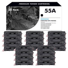 20PK CE255A 55A Toner for HP LaserJet Enterprise P3015 P3015d P3015dn MFP M521dn picture