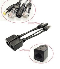 10 Pair IP Camera Power Over Ethernet Passive PoE Injector Splitter Cable RJ45  picture