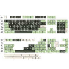 172 Keys PBT Keycaps SA Profile Double Shot Custom Cherry MX Gradient Green picture