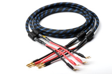 HI-end Pair OFC Pure Copper Wire Audio Speaker Cable with Banana/Spade Connector picture