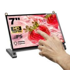 NLIEOPDA 7 Inches Touchscreen Monitor, HD 1024×600 IPS LCD Capacitive Touch picture