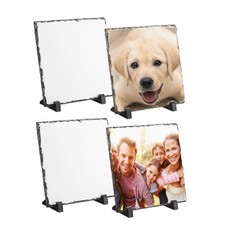 Sublimation Slate Blanks, 4Pcs Square, 8