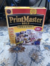 Vintage Mindscape PrintMaster Gold Deluxe 4.0 CD-ROM Windows 95 3.1 DTP Software picture