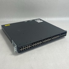 Cisco WS-C3650-48PS-S V02 Tested & Reset 2X PSU picture