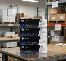 HP 201X Toner 4-Pack CF400X Black Cyan Magenta Yellow | For M252dw M277dw M277n picture