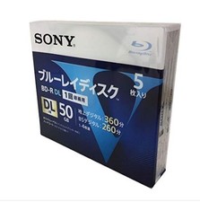 Sony Sony Blu-ray BD-R 4x speed 2-layer V series 5BNR2VLPS4 (5 pieces) 2 pieces picture