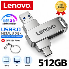 Lenovo USB 3.2 512GB OTG Flash Drive USB-C Type-C Metal Memory Stick Pen Drive picture