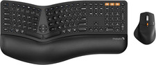 ProtoArc EKM01 Plus Wireless Ergonomic Keyboard Mouse Combo - Black picture