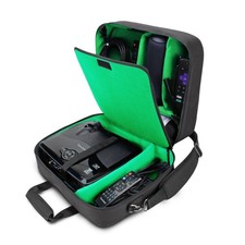 Projector Case with Shoulder Strap, Extra Storage & Custom Dividers (Green) picture