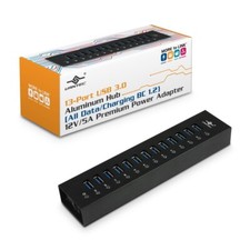  Vantec 13-Port USB 3.0 Aluminum Hub (All Data/Charging BC 1.2), 12V/5A Premium  picture