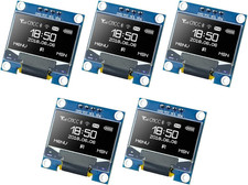 5 Pcs 0.96 Inch OLED I2C Display Module 128x64 Pixels SSD1306 Compact White picture