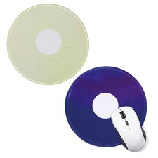 2Pcs Donut Round Mouse Pad, 7.9 Inch Cute Mouse Pad, Purple, Light Yellow picture