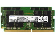 Samsung 2x32GB PC4-25600 DDR4 3200 MHz SODIMM Laptop Memory RAM M471A4G43AB1-CWE picture
