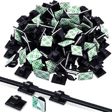 30pcs Cable Organizer Clips Cord Holder Desktop Workstation Wire Manager USB Cha picture