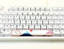 Mount Fuji Sakura Dye-sub Spacebar Keycap Cherry Profile for Mechanical Keyboard picture
