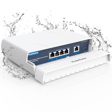4-Port PoE Switch Gigabit- Waterproof Outdoor Ethernet Unmanaged Network Swit... picture